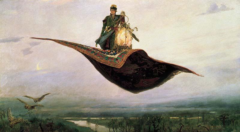 Viktor Vasnetsov Flying Carpet 1880 oil painting picture